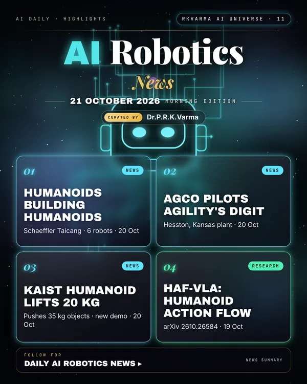 Poster: AI Robotics, 21 October 2026