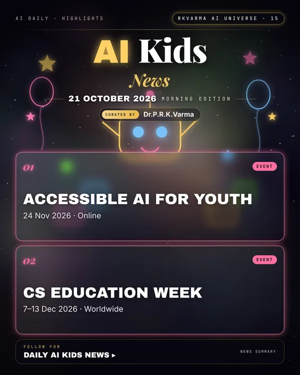 Poster: AI Kids, 21 October 2026