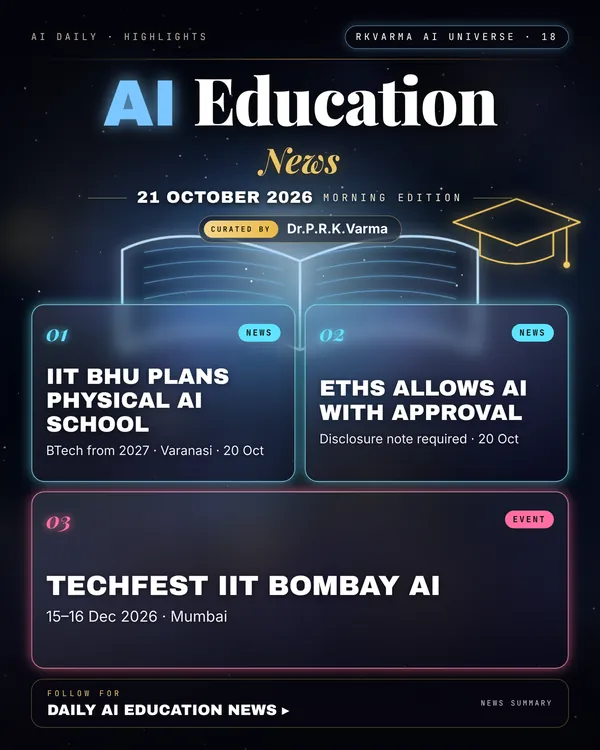 Poster: AI Education, 21 October 2026