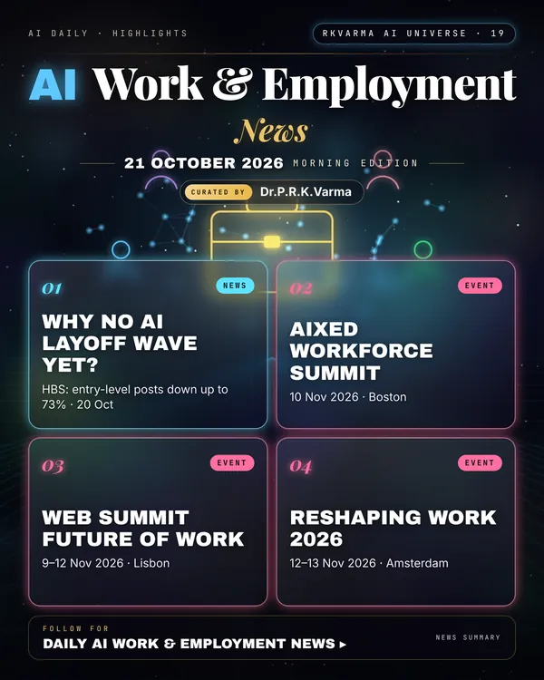 Poster: AI Work & Employment, 21 October 2026