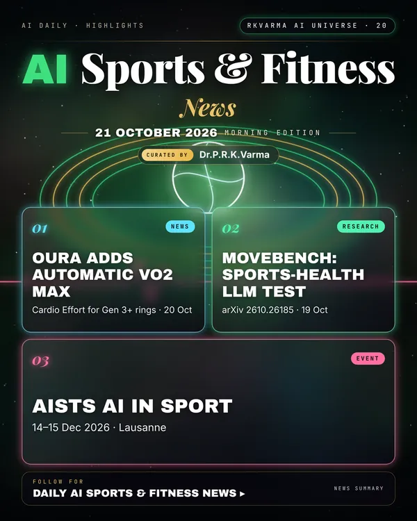 Poster: AI Sports & Fitness, 21 October 2026