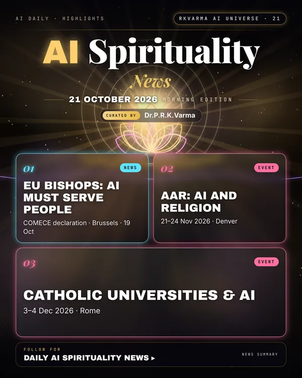 Poster: AI Spirituality, 21 October 2026