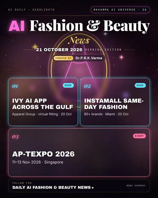 Poster: AI Fashion & Beauty, 21 October 2026