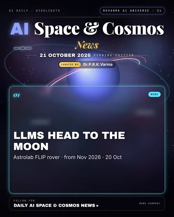 Poster: AI Space & Cosmos, 21 October 2026