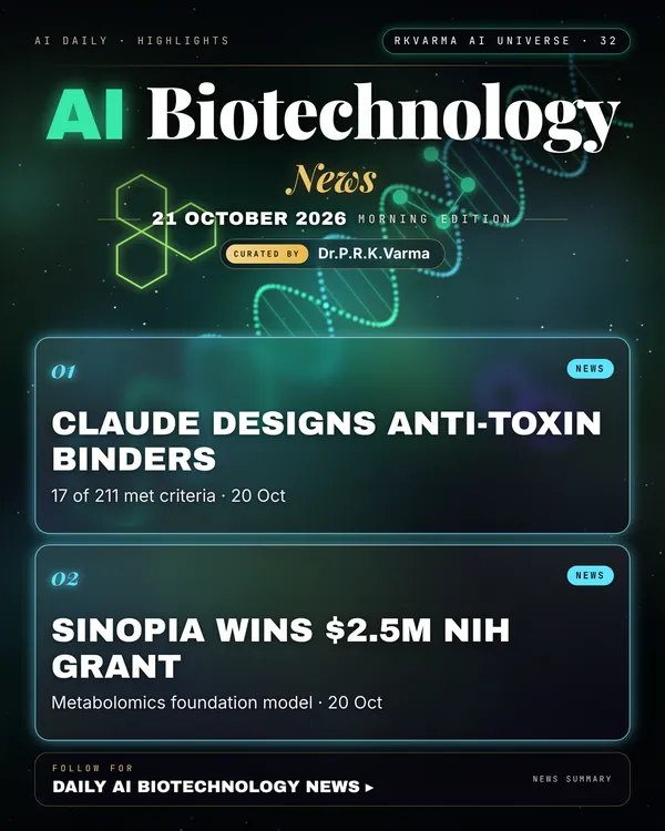 Poster: AI Biotechnology, 21 October 2026