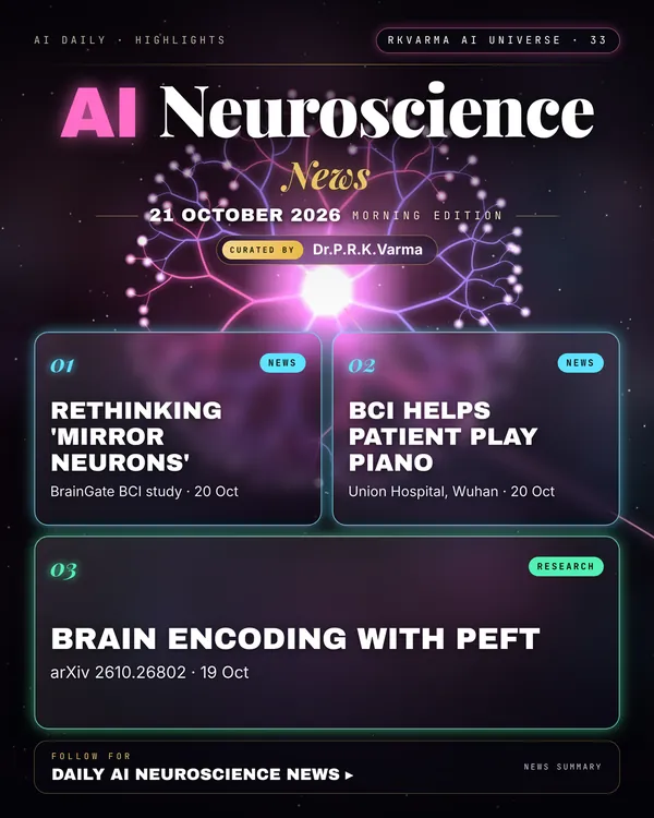Poster: AI Neuroscience, 21 October 2026