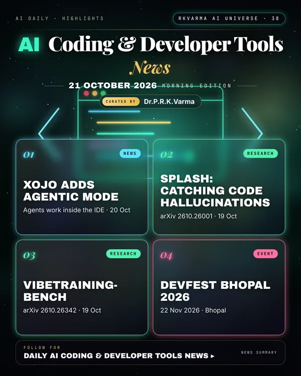 Poster: AI Coding & Developer Tools, 21 October 2026