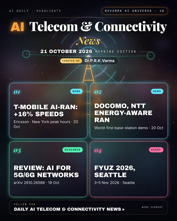 Poster: AI Telecom & Connectivity, 21 October 2026