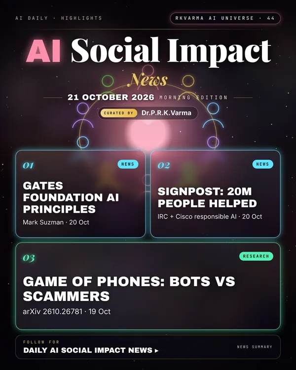 Poster: AI Social Impact, 21 October 2026