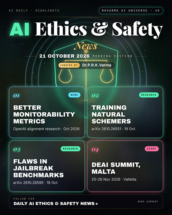 Poster: AI Ethics & Safety, 21 October 2026