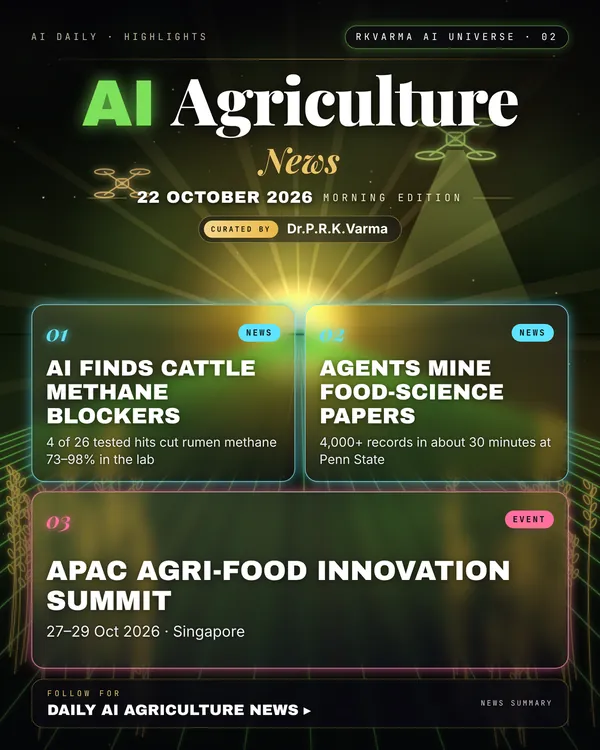 Poster: AI Agriculture, 22 October 2026