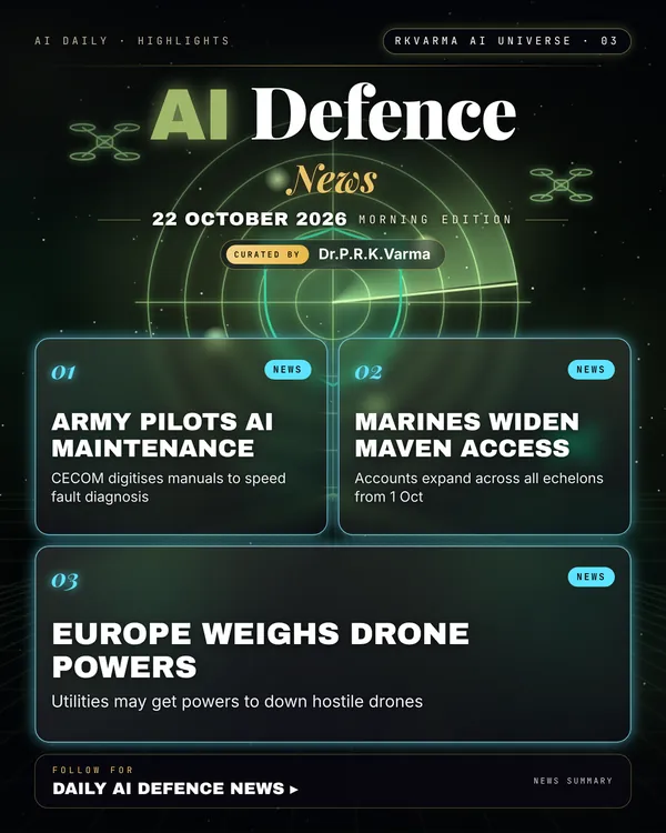 Poster: AI Defence, 22 October 2026