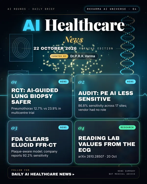 Poster: AI Healthcare, 22 October 2026