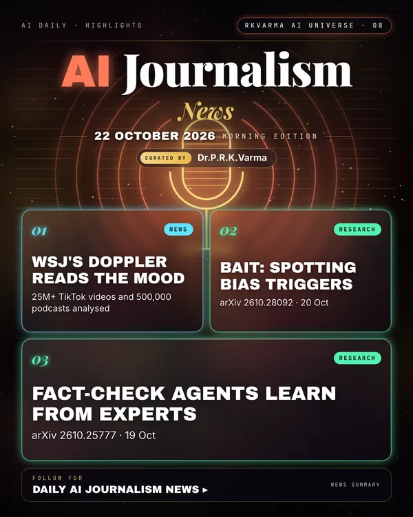 Poster: AI Journalism, 22 October 2026