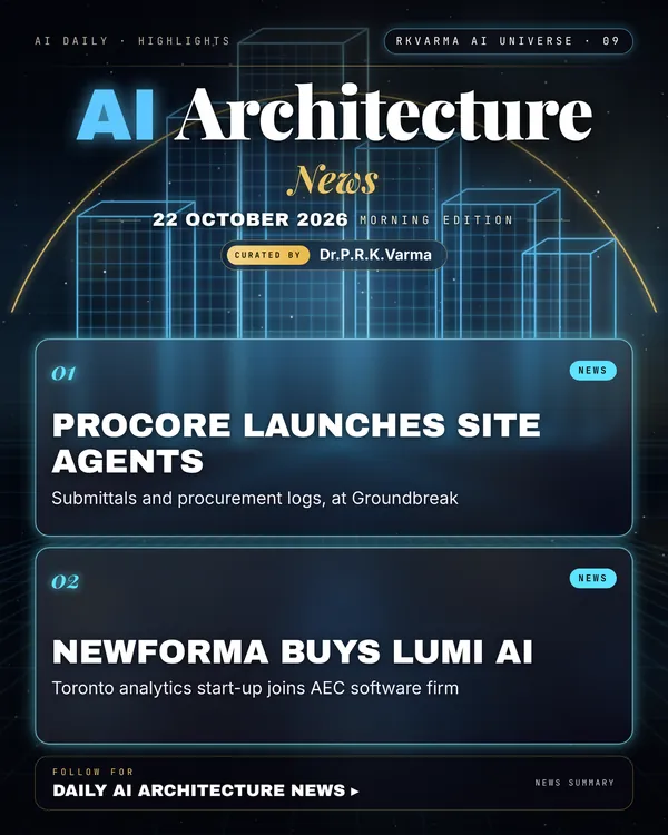 Poster: AI Architecture, 22 October 2026