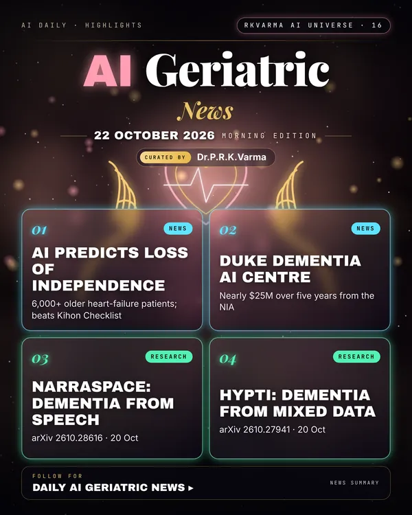 Poster: AI Geriatric, 22 October 2026