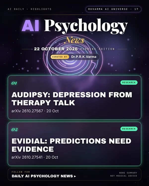 Poster: AI Psychology, 22 October 2026