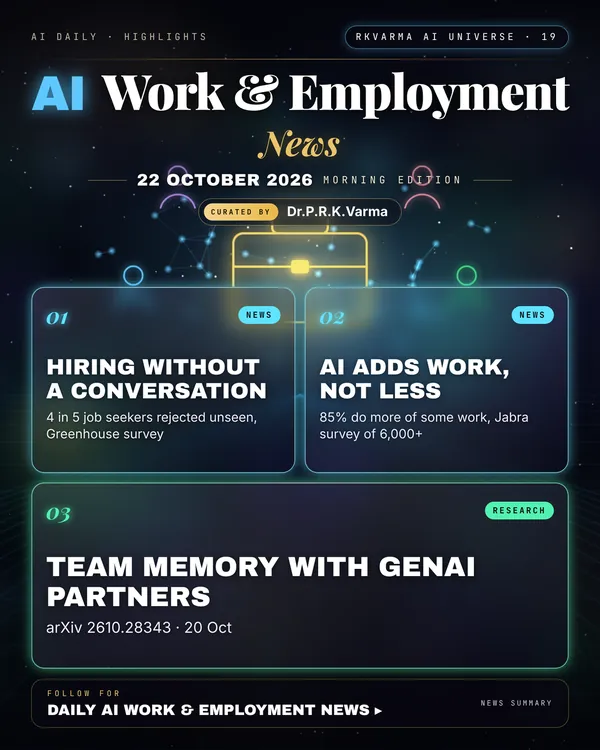 Poster: AI Work & Employment, 22 October 2026