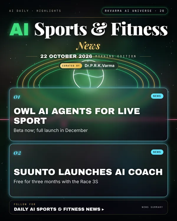 Poster: AI Sports & Fitness, 22 October 2026