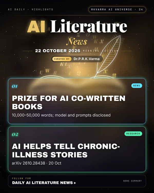 Poster: AI Literature, 22 October 2026