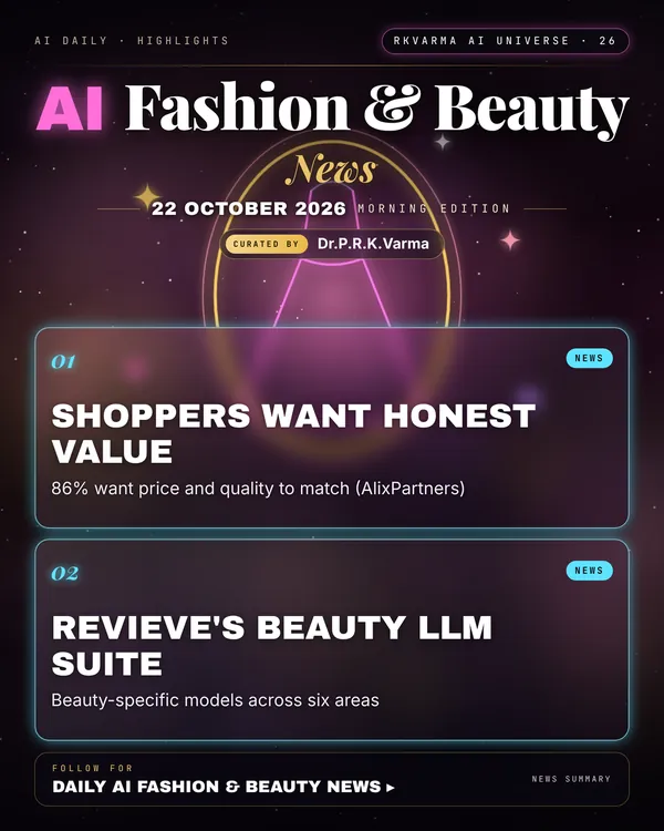 Poster: AI Fashion & Beauty, 22 October 2026