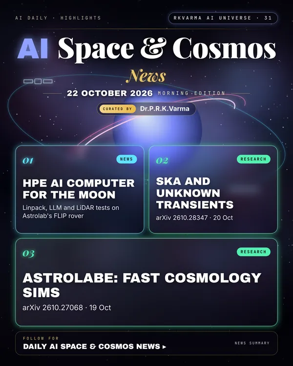 Poster: AI Space & Cosmos, 22 October 2026