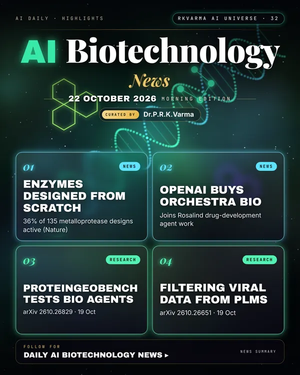 Poster: AI Biotechnology, 22 October 2026