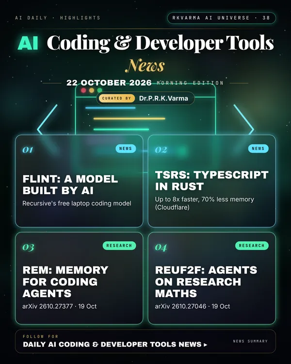 Poster: AI Coding & Developer Tools, 22 October 2026