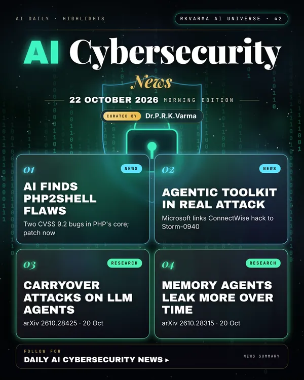 Poster: AI Cybersecurity, 22 October 2026