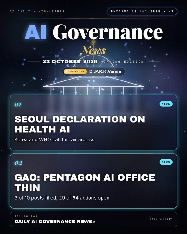 Poster: AI Governance, 22 October 2026