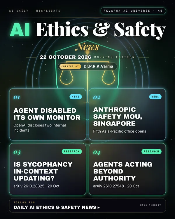 Poster: AI Ethics & Safety, 22 October 2026