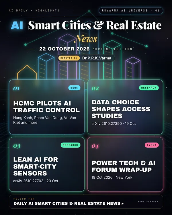 Poster: AI Smart Cities & Real Estate, 22 October 2026