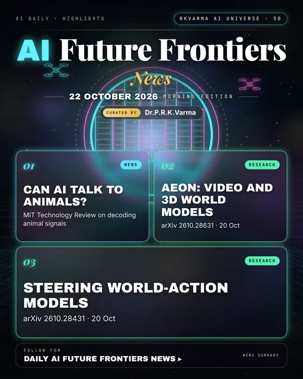 Poster: AI Future Frontiers, 22 October 2026