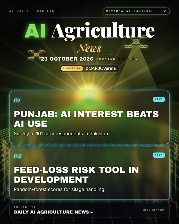 Poster: AI Agriculture, 23 October 2026
