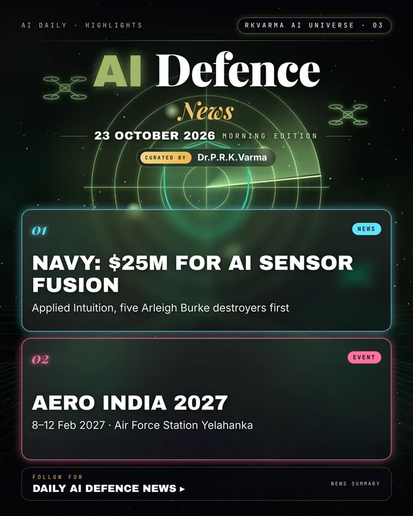 Poster: AI Defence, 23 October 2026