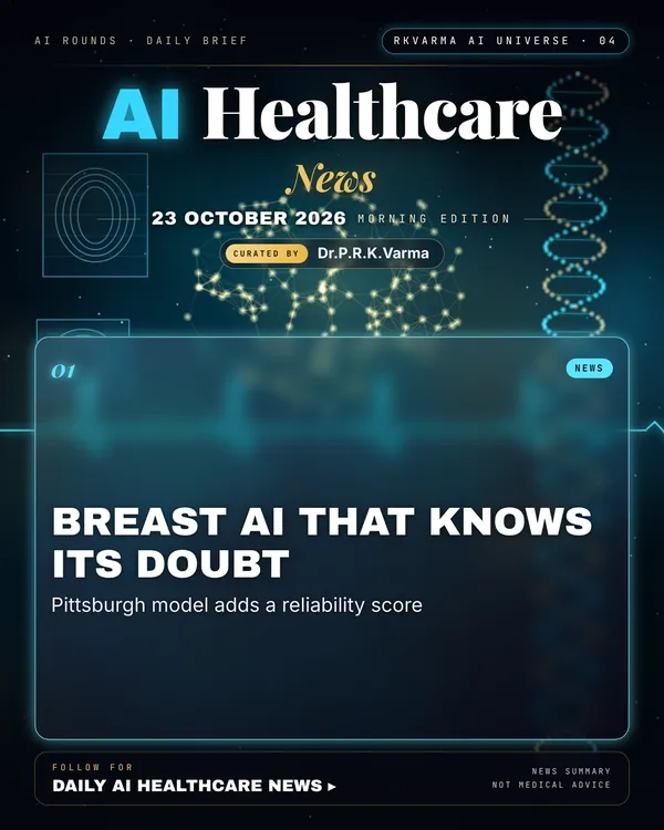 Poster: AI Healthcare, 23 October 2026