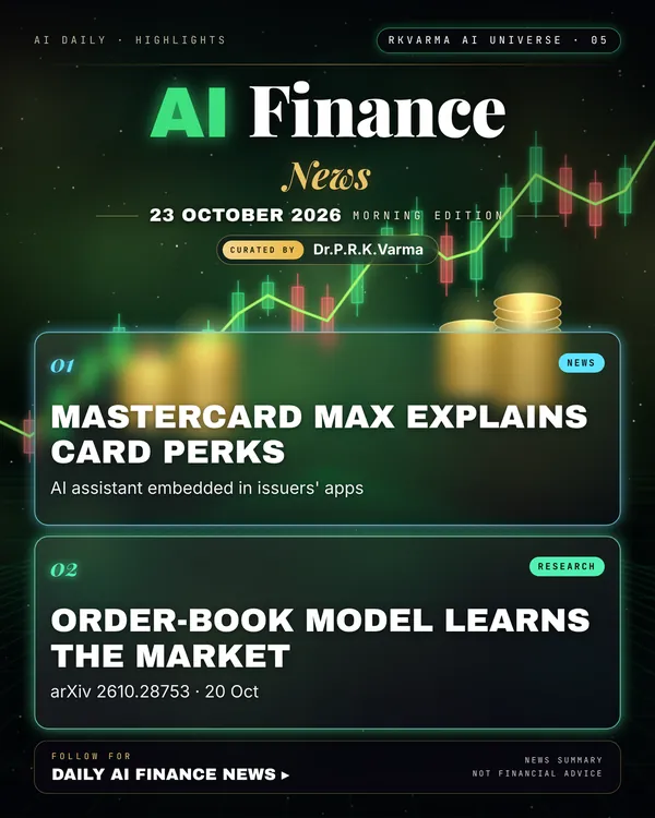 Poster: AI Finance, 23 October 2026