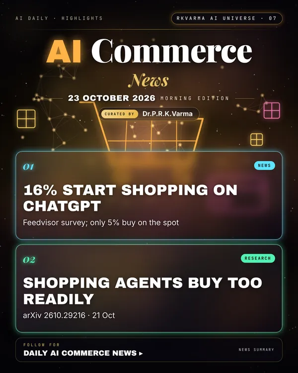 Poster: AI Commerce, 23 October 2026