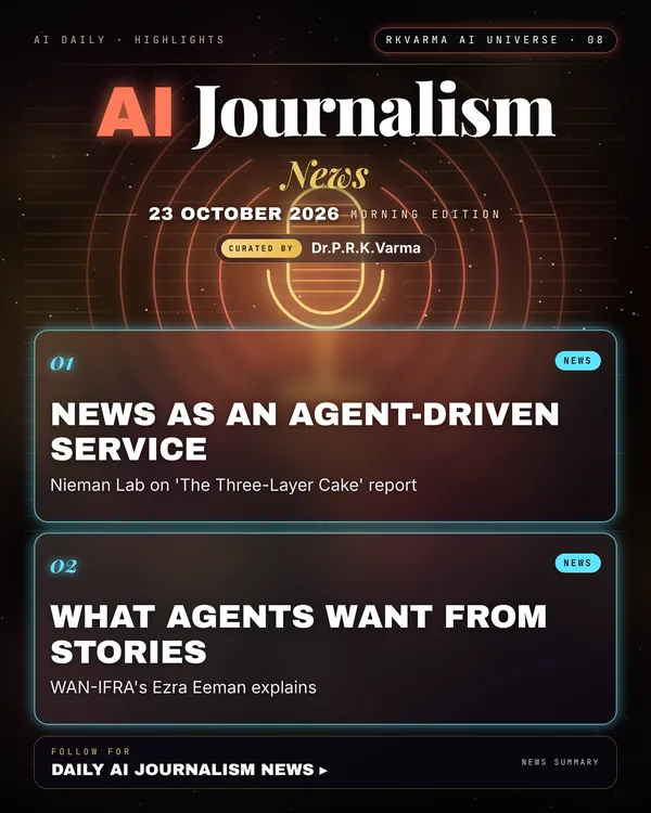 Poster: AI Journalism, 23 October 2026