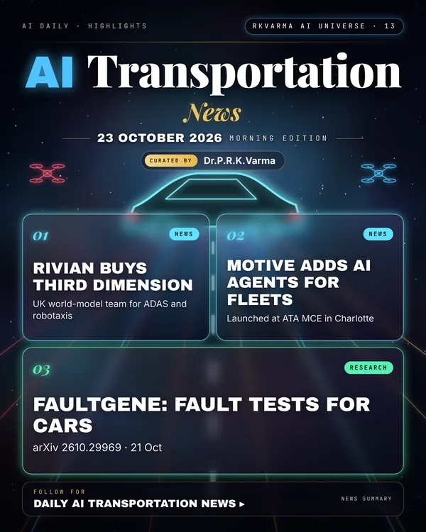 Poster: AI Transportation, 23 October 2026