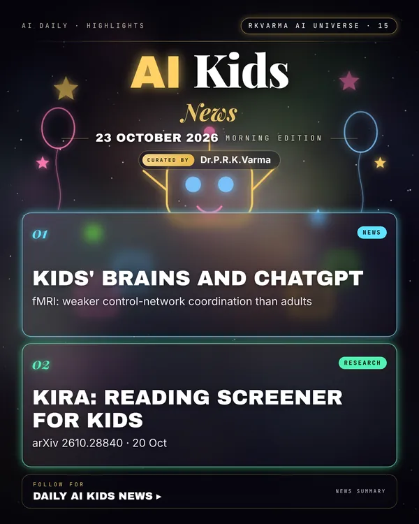Poster: AI Kids, 23 October 2026