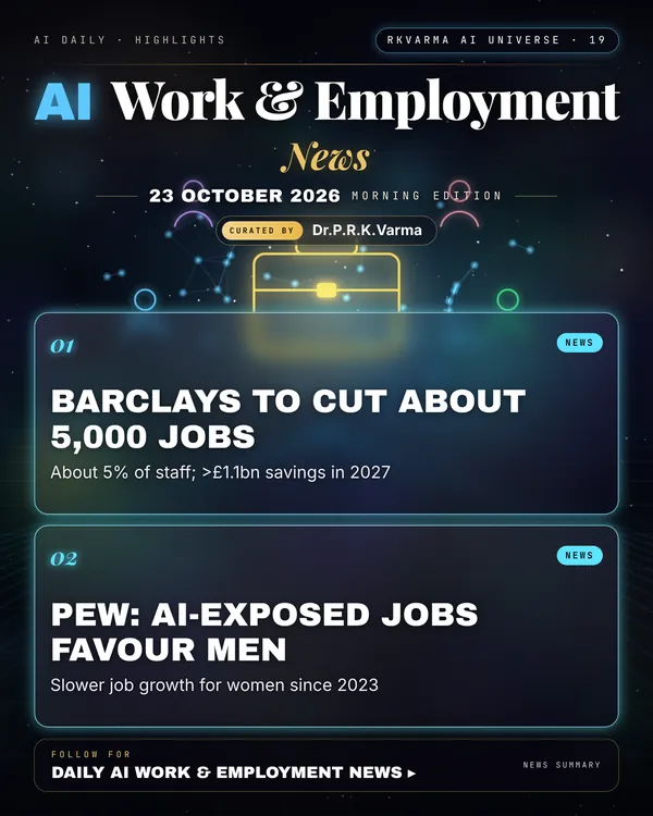 Poster: AI Work & Employment, 23 October 2026
