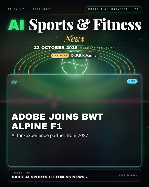 Poster: AI Sports & Fitness, 23 October 2026