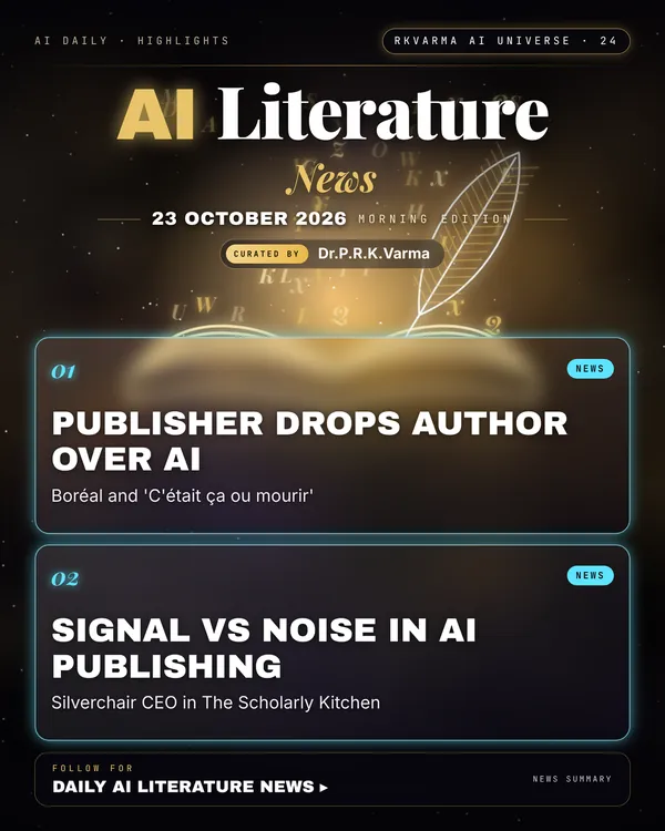 Poster: AI Literature, 23 October 2026