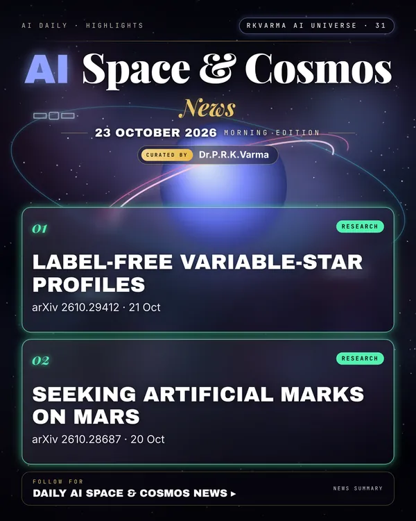 Poster: AI Space & Cosmos, 23 October 2026