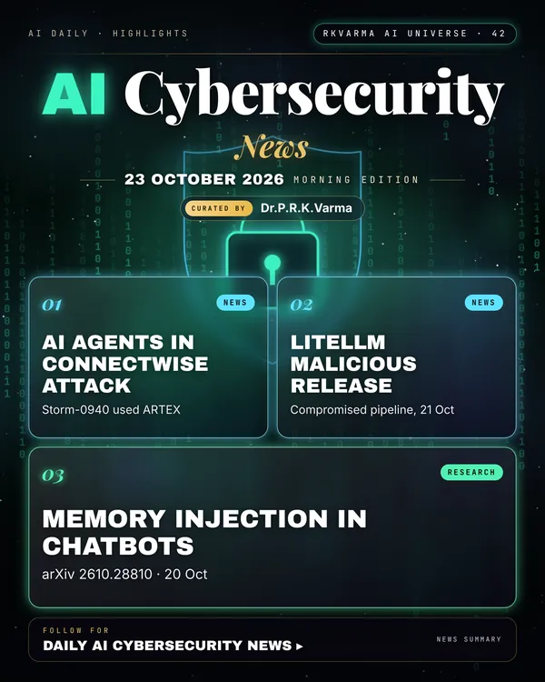Poster: AI Cybersecurity, 23 October 2026