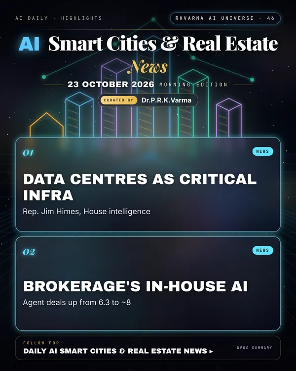 Poster: AI Smart Cities & Real Estate, 23 October 2026