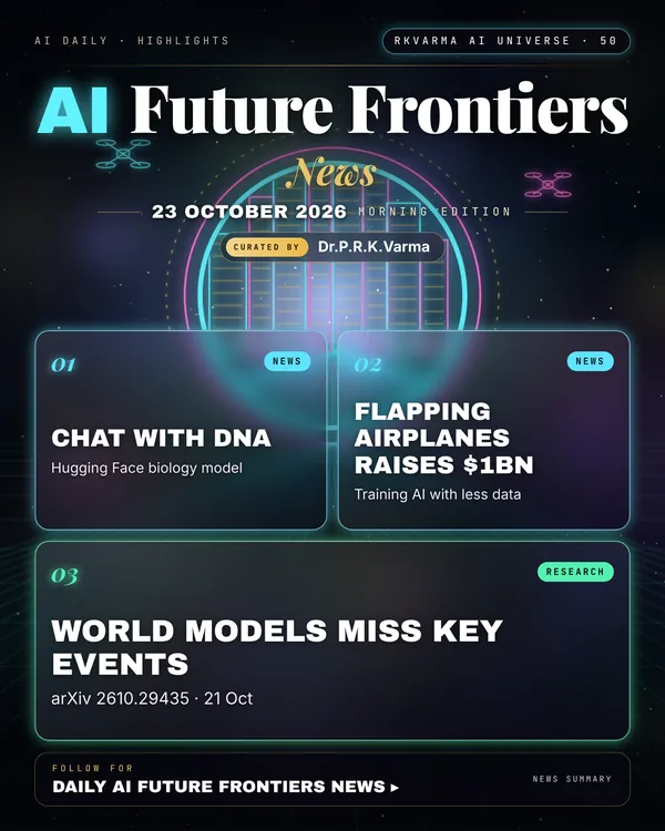 Poster: AI Future Frontiers, 23 October 2026