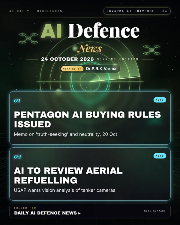Poster: AI Defence, 24 October 2026