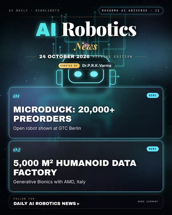Poster: AI Robotics, 24 October 2026